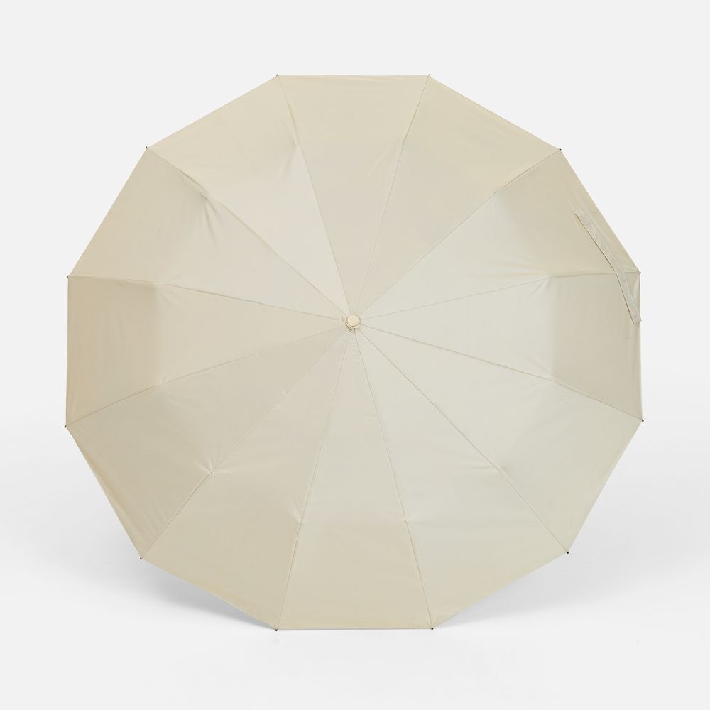 Зонт складной с УФ-защитой Ribstar, бежевый — изображение 3