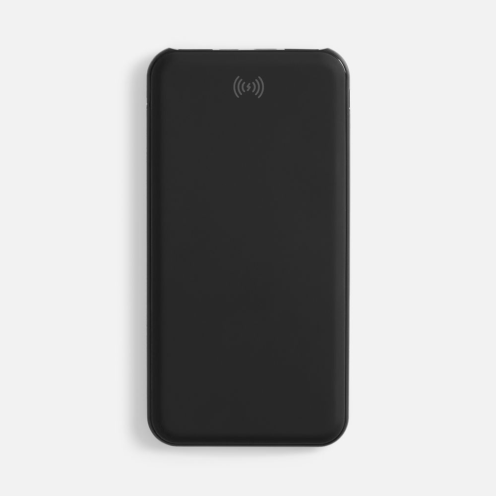 Аккумулятор с беспроводной зарядкой All Day Wireless, 10000 мАч, черный — изображение 3