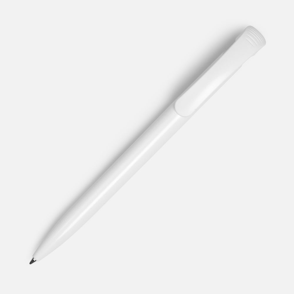 Ручка шариковая Clear Solid, белая — изображение 3