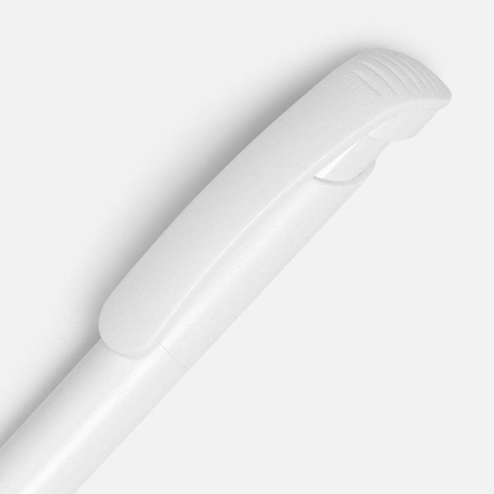 Ручка шариковая Clear Solid, белая — изображение 4