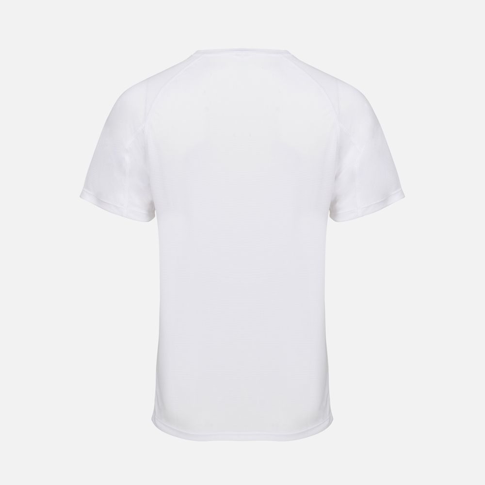 Футболка спортивная унисекс Vortex, белая — изображение 3
