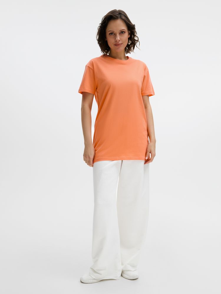 Футболка унисекс Regent 150, оранжевая (абрикосовая) — изображение 12