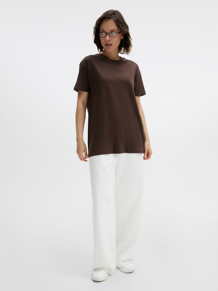 Футболка унисекс Regent 150, темно-коричневая (шоколад) — изображение 12