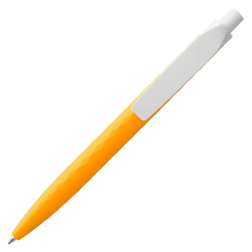 Ручка шариковая Prodir QS01 PMP-P, оранжевая с белым — изображение 4