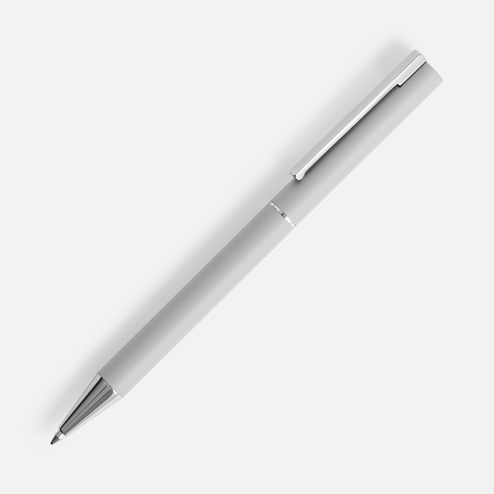 Ручка шариковая Blade Soft Touch, серая — изображение 3