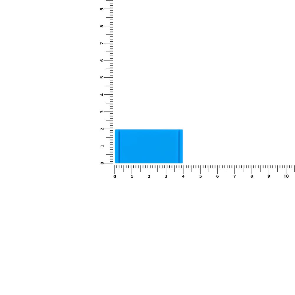 Лейбл из ПВХ Dzeta, XS, голубой — изображение 3