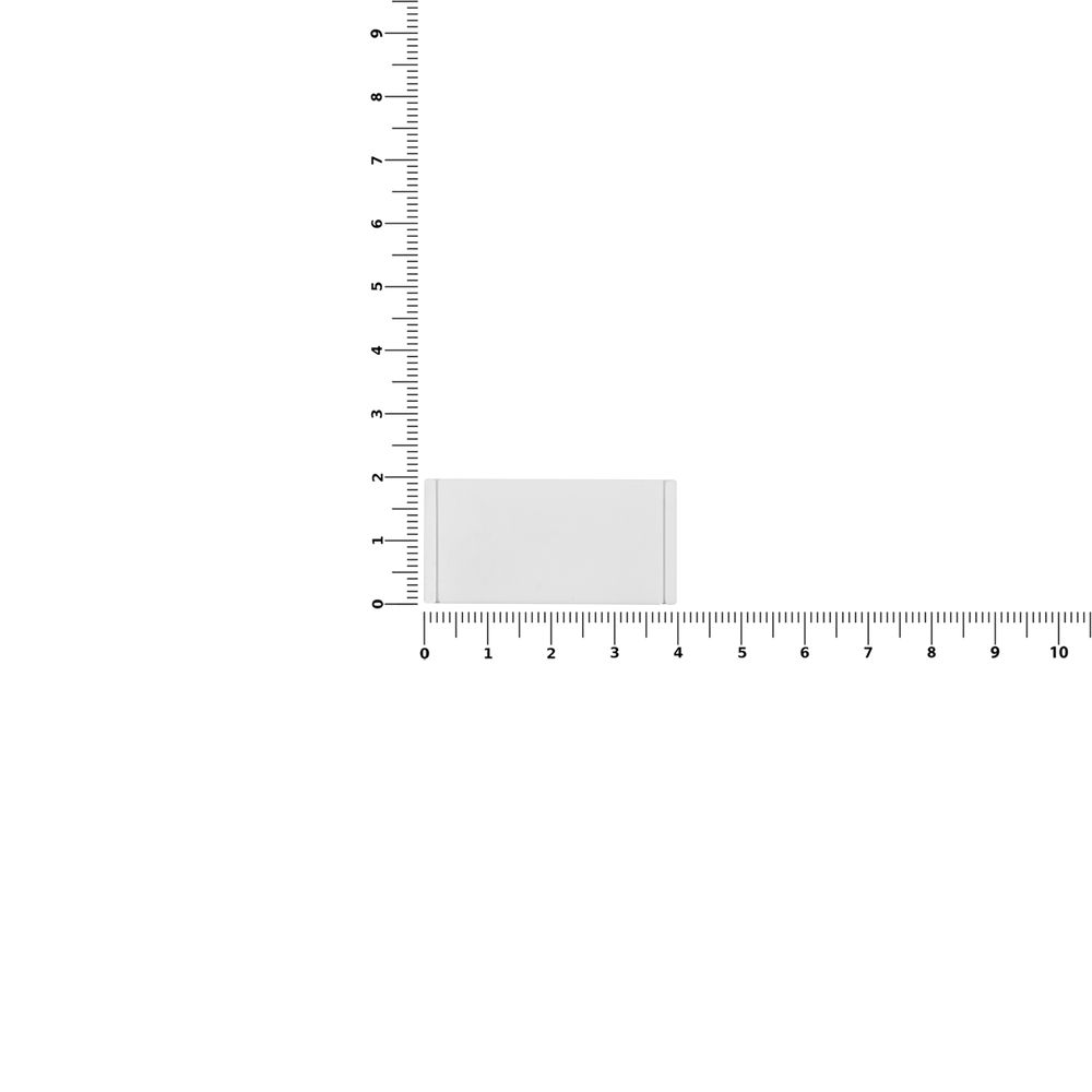 Лейбл из ПВХ Dzeta, XS, белый — изображение 3