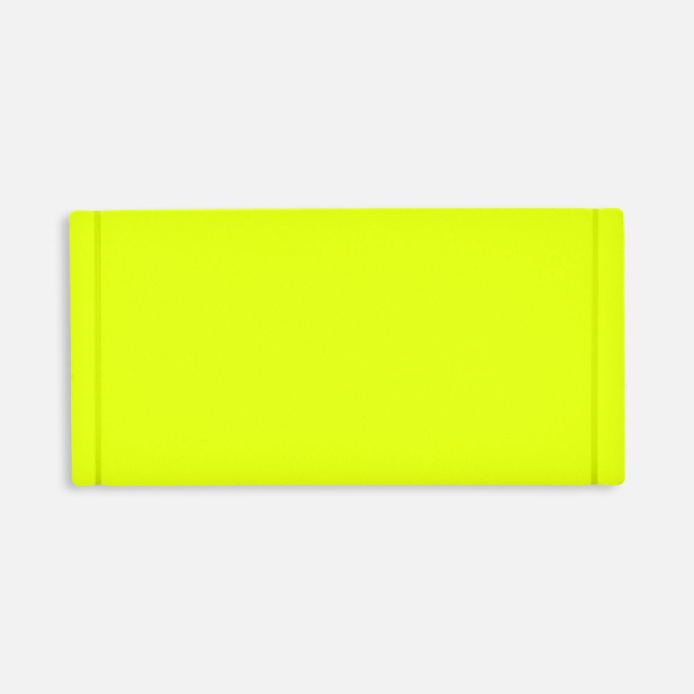 Лейбл из ПВХ Dzeta, XS, желтый неон