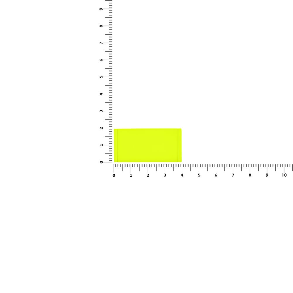 Лейбл из ПВХ Dzeta, XS, желтый неон — изображение 3