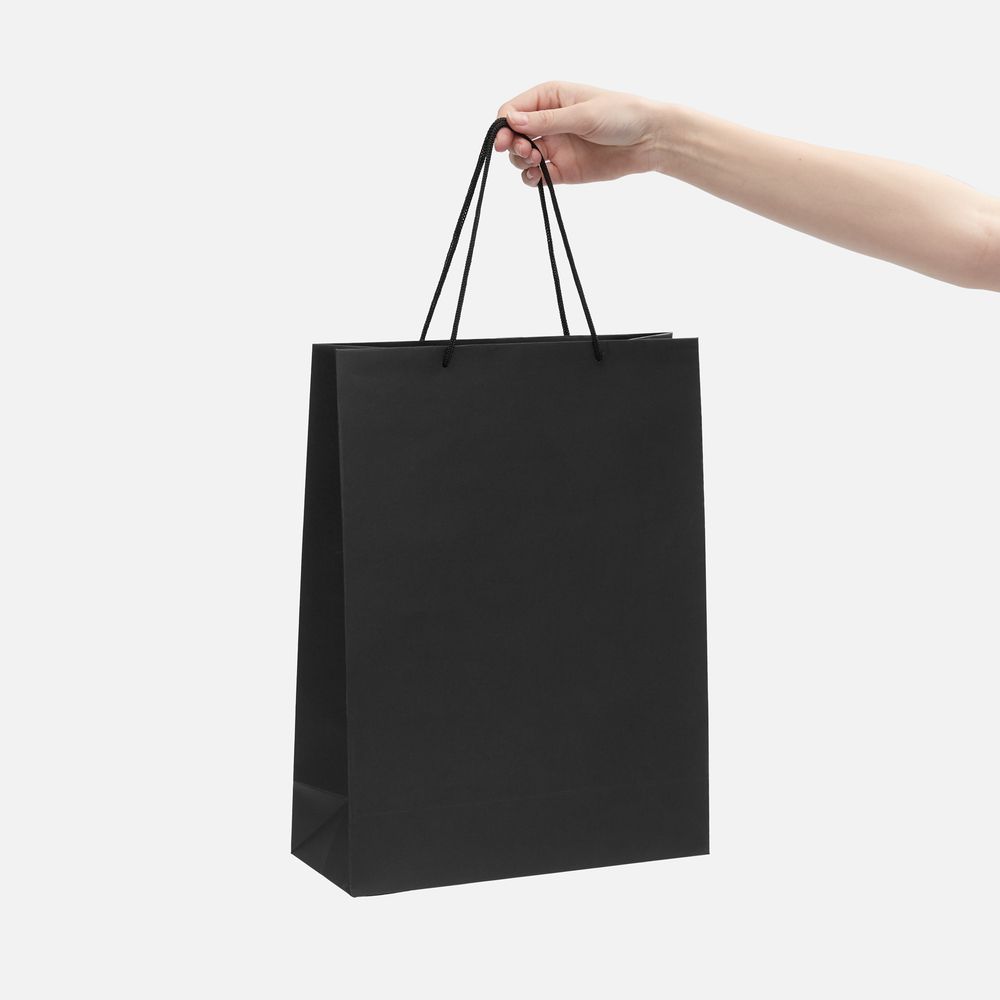 Пакет бумажный Porta XL, черный — изображение 4