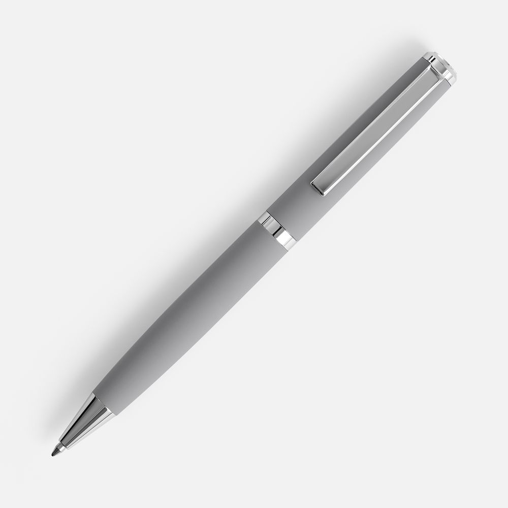 Ручка шариковая Inkish Chrome в футляре, серая — изображение 3