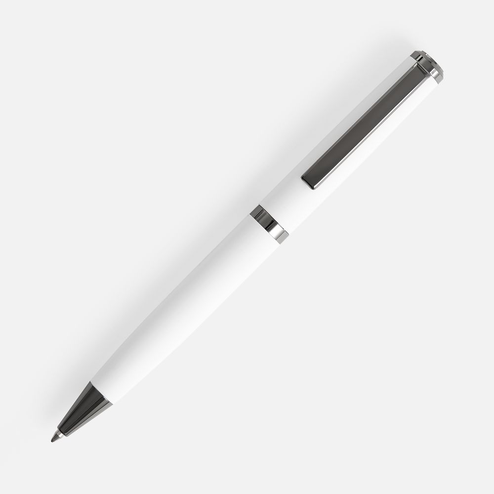 Ручка шариковая Inkish Gunmetal в футляре, белая — изображение 3