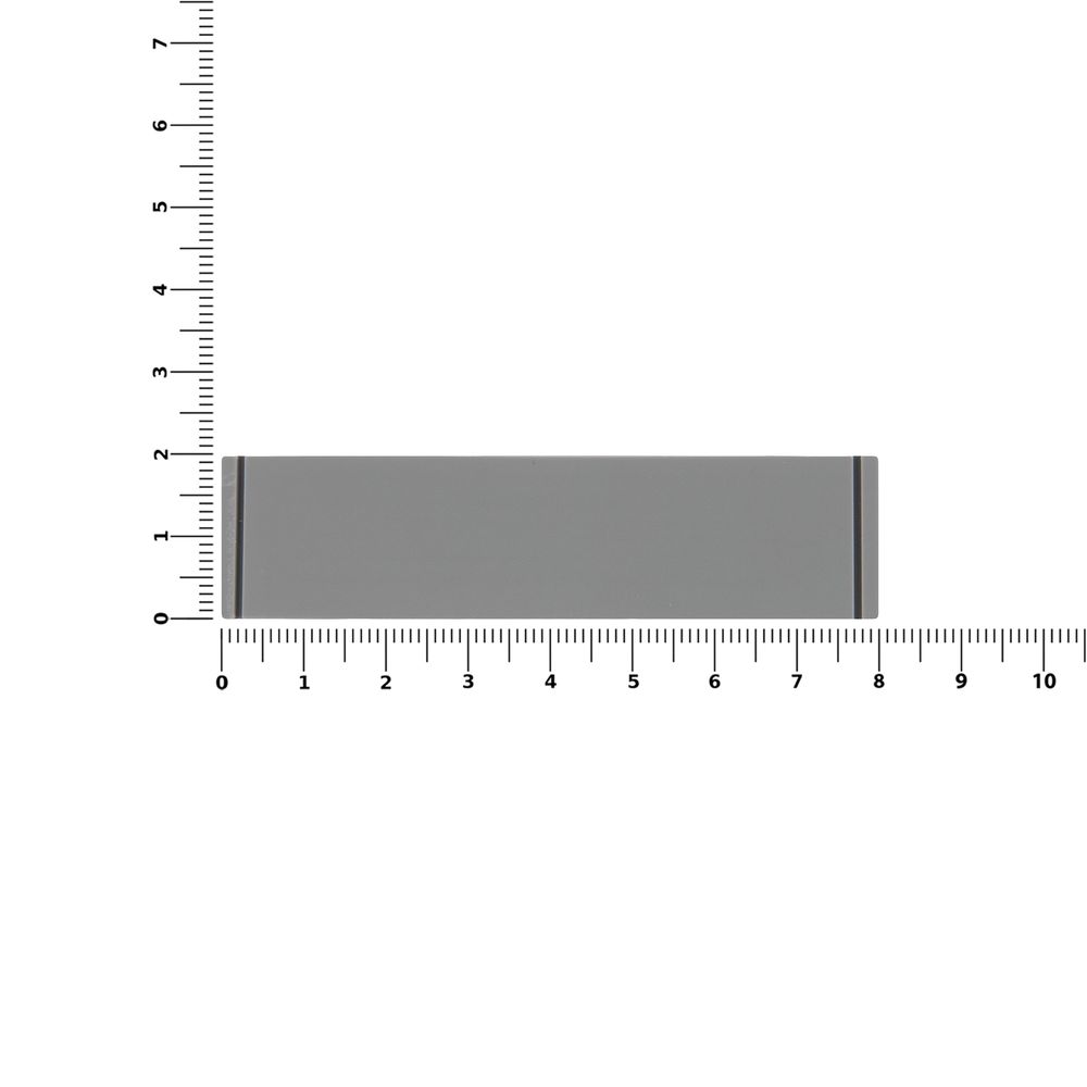 Лейбл из ПВХ Dzeta, S, серый — изображение 3