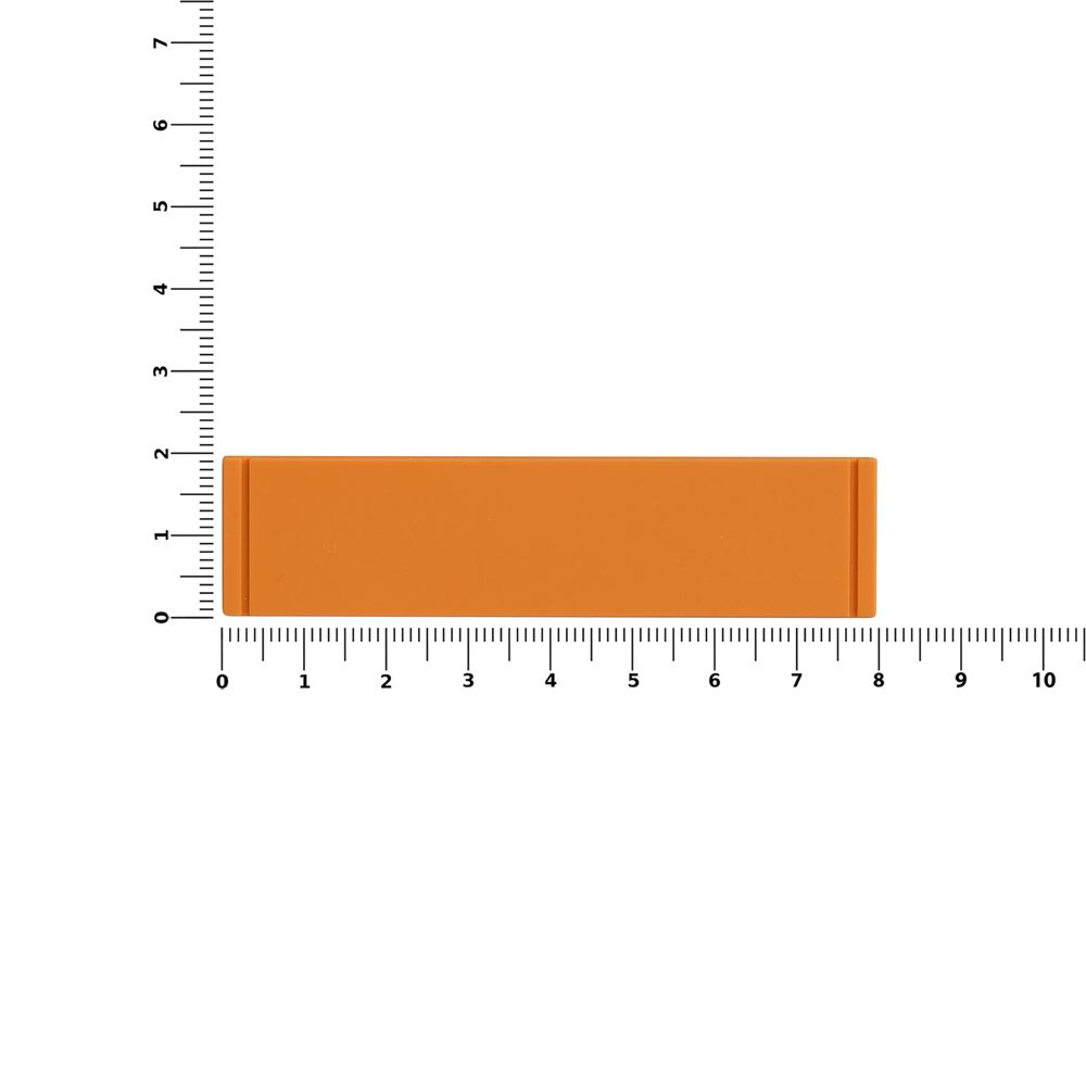 Лейбл из ПВХ Dzeta, S, оранжевый — изображение 3