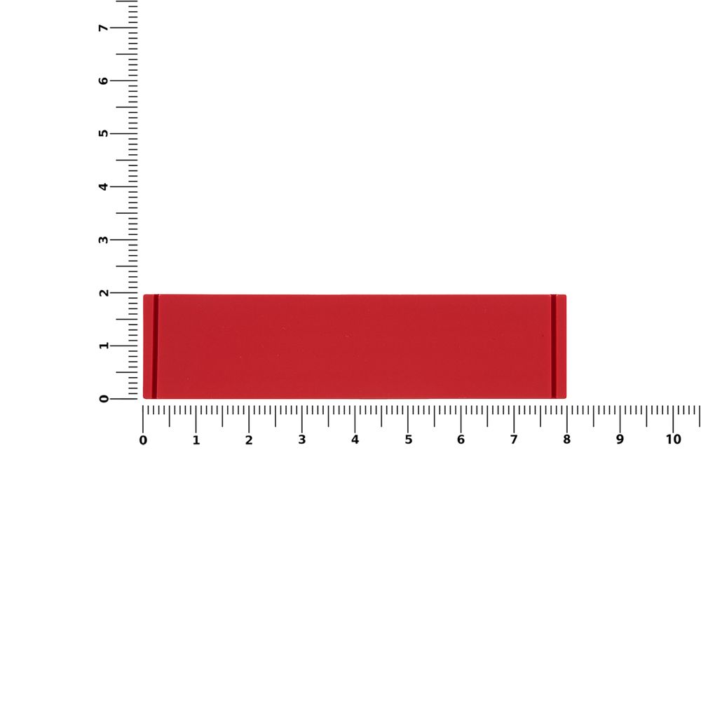 Лейбл из ПВХ Dzeta, S, красный — изображение 3