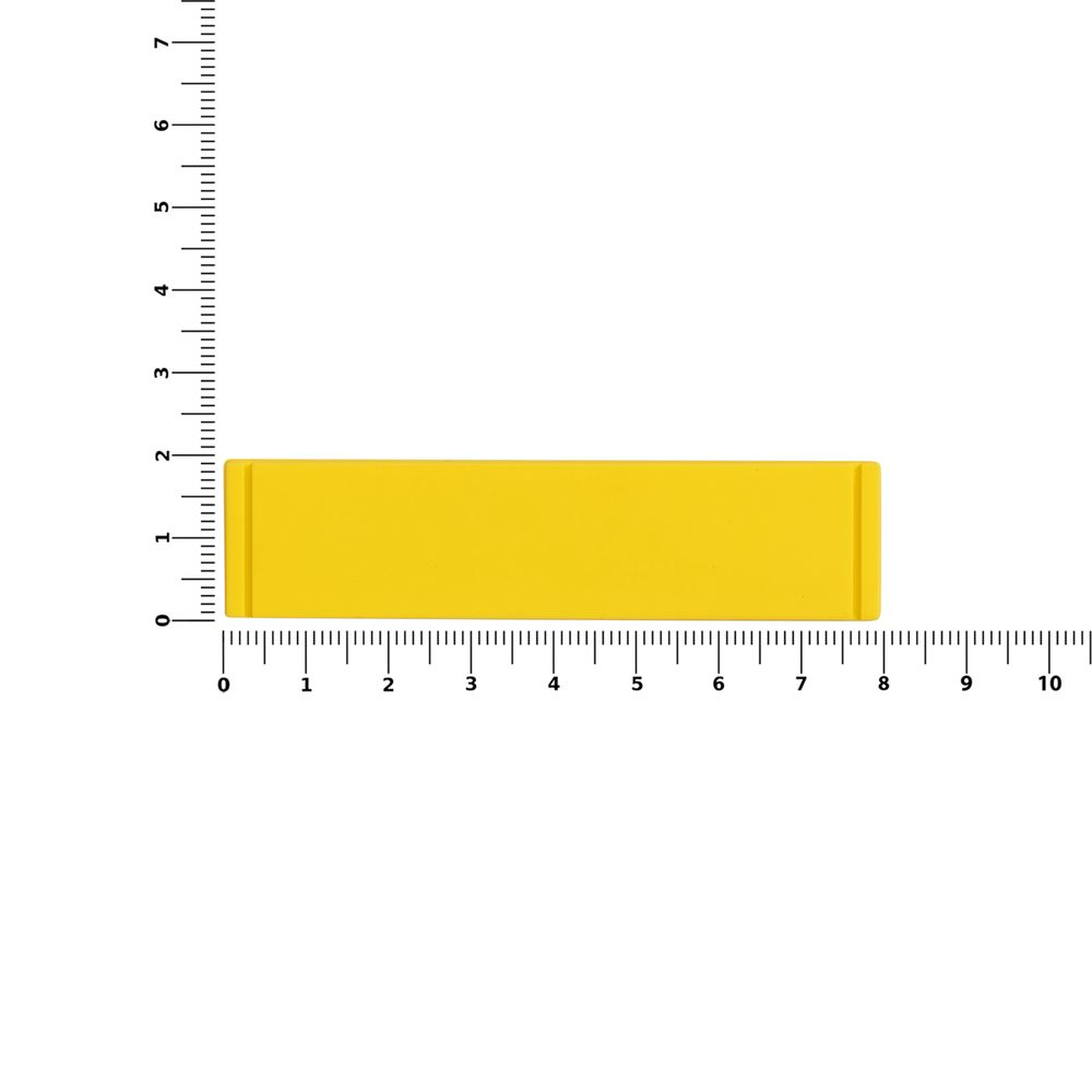 Лейбл из ПВХ Dzeta, S, желтый — изображение 3