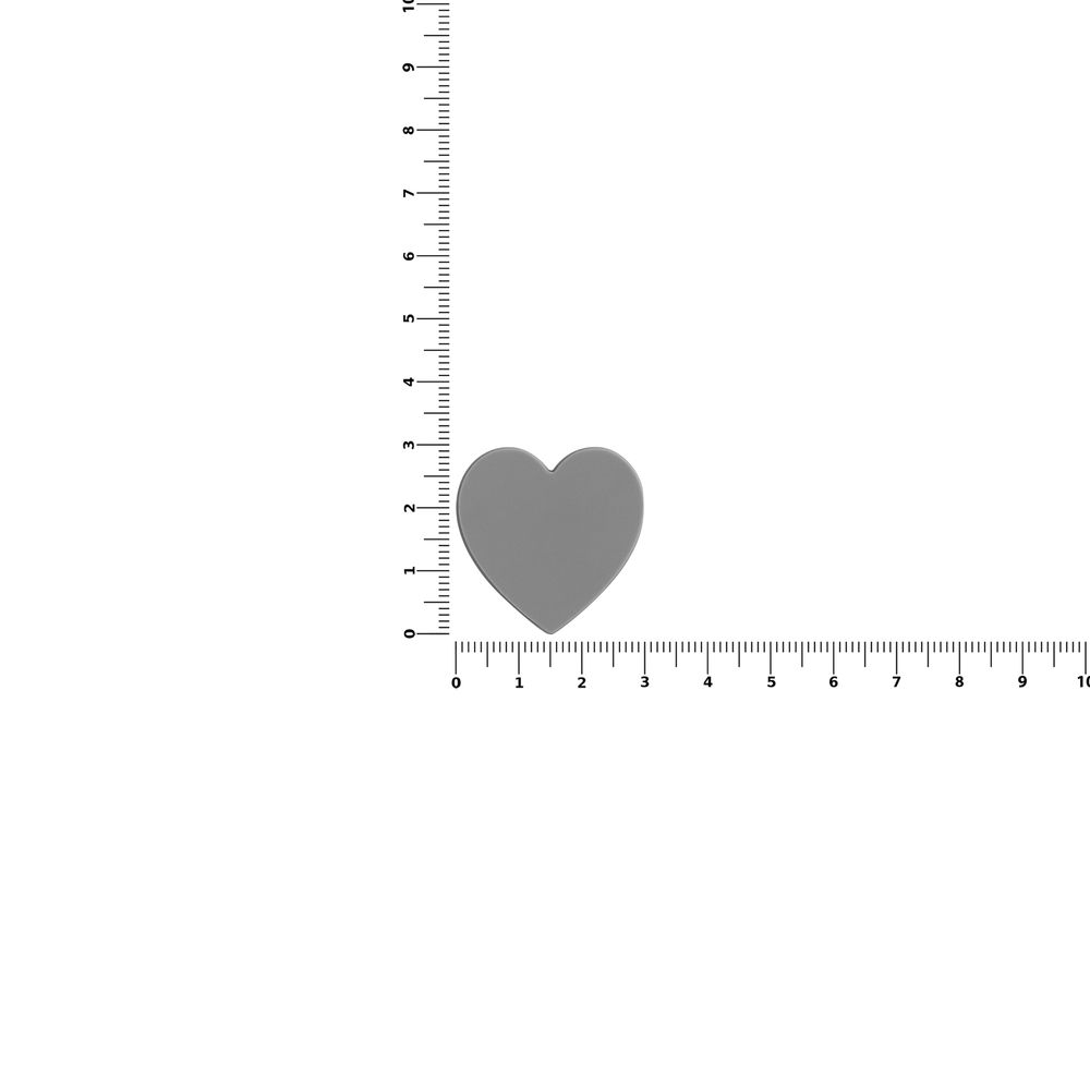 Джибитс из ПВХ «Сердце», серый — изображение 4