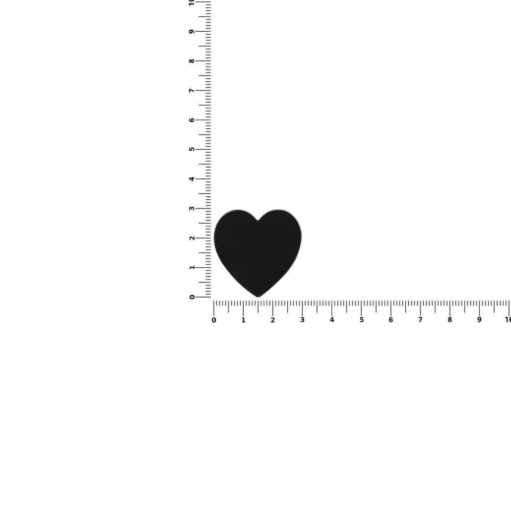 Джибитс из ПВХ «Сердце», черный — изображение 4