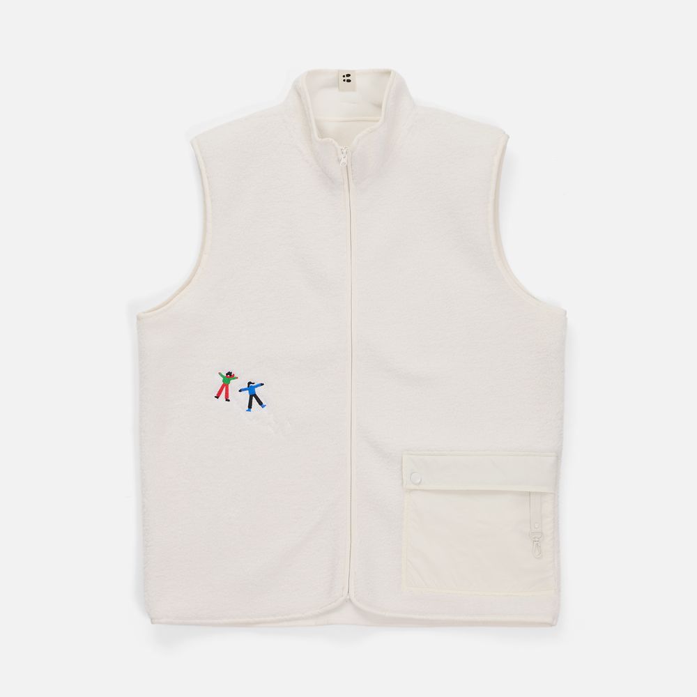 Жилет унисекс Oblako, молочно-белый — изображение 12