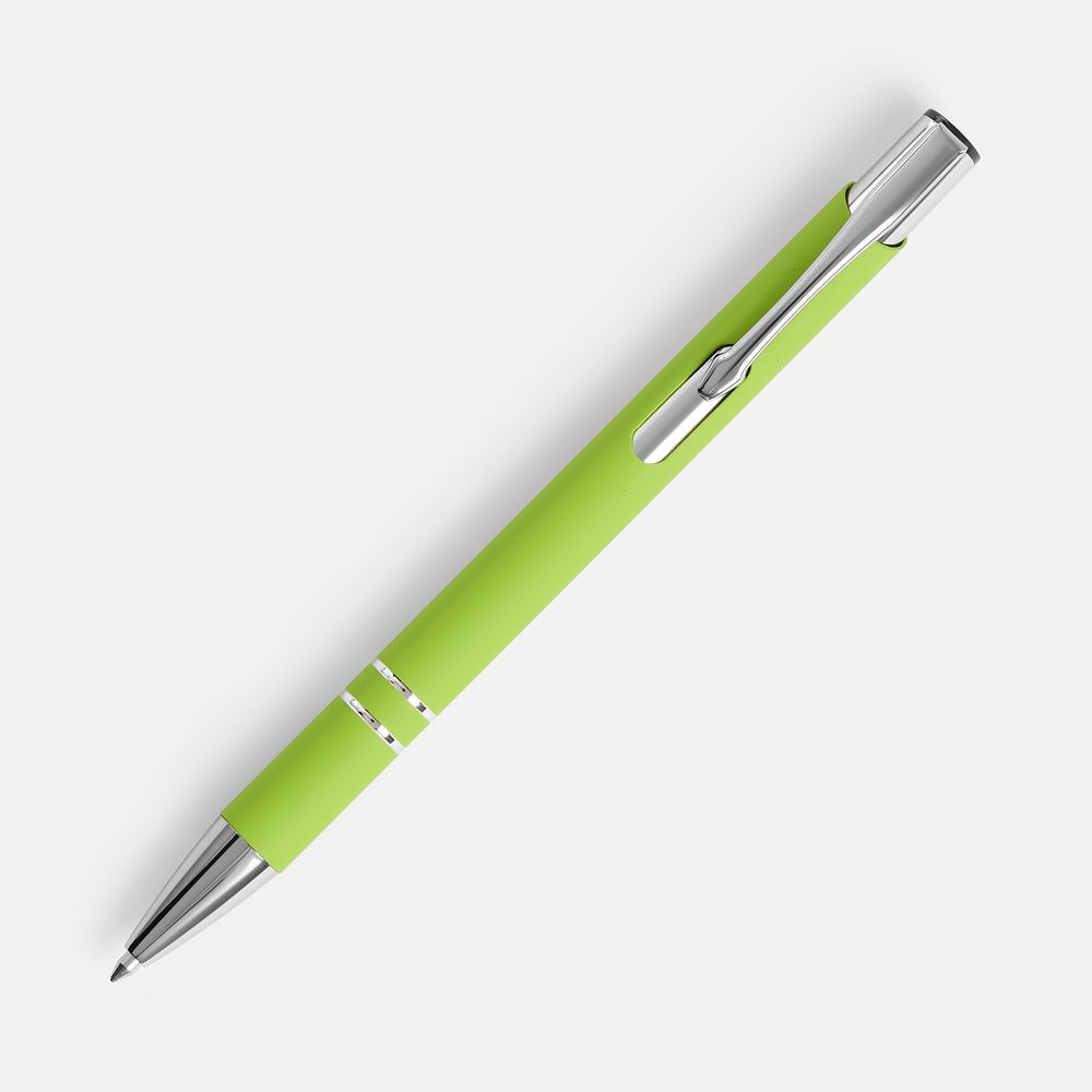 Ручка шариковая Keskus Soft Touch, зеленое яблоко — изображение 3