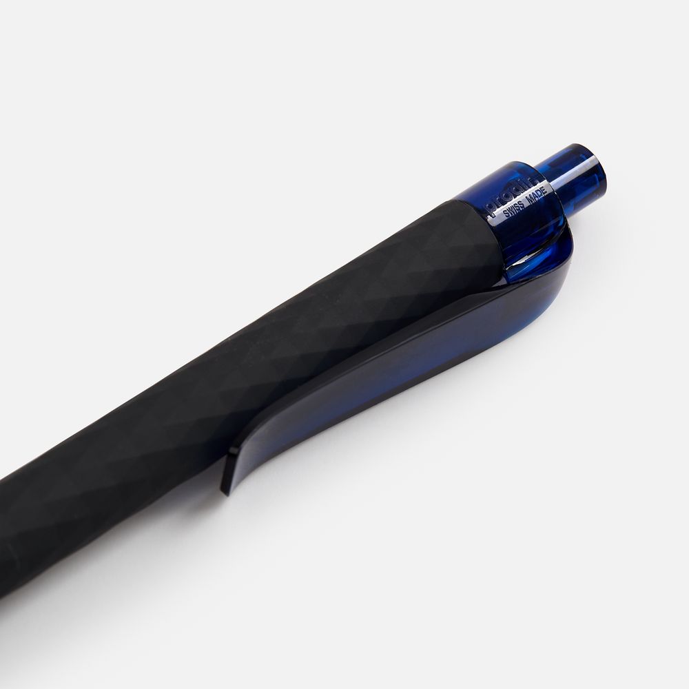 Ручка шариковая Prodir QS01 PRT-T Soft Touch, черная с синим — изображение 6