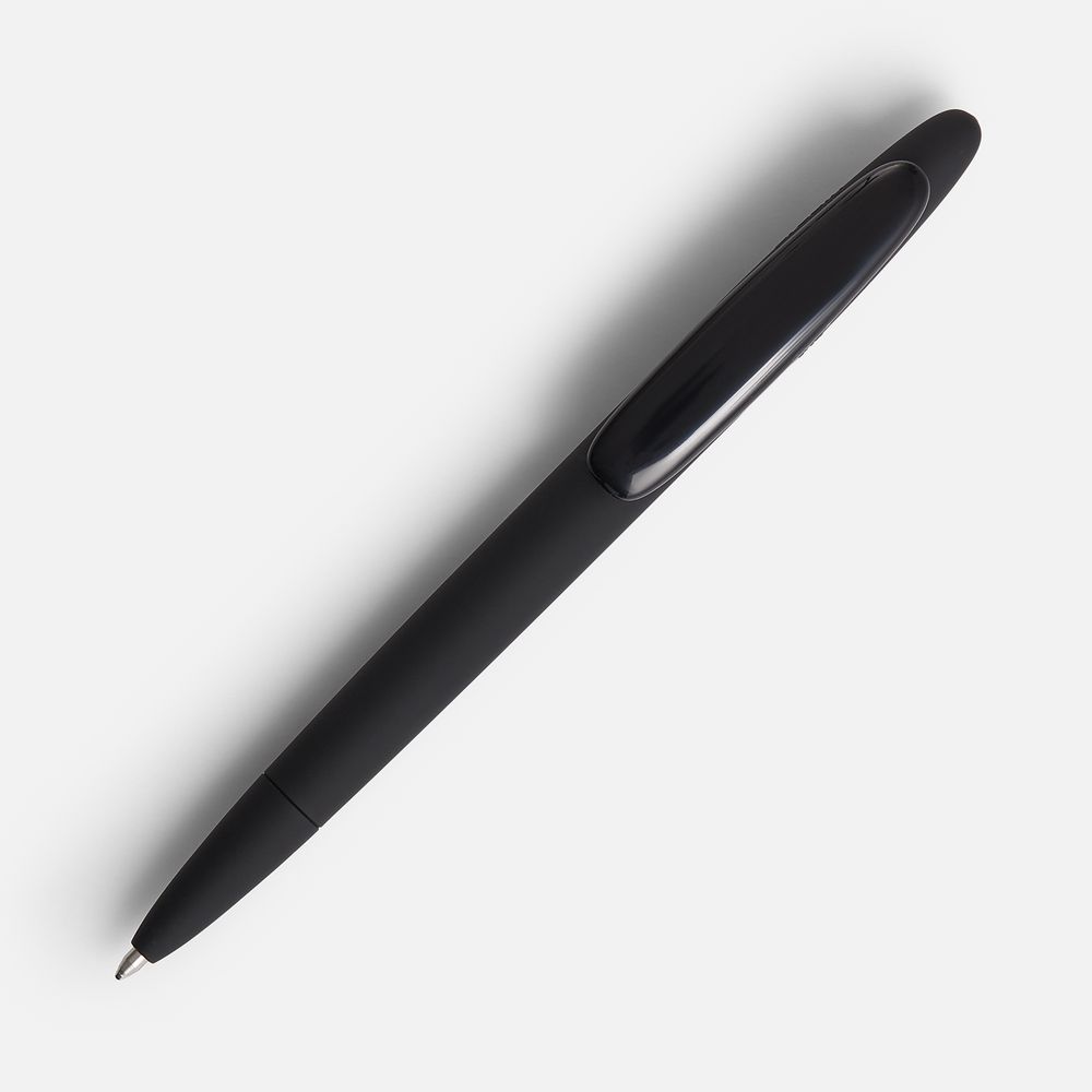Ручка шариковая Prodir DS5 TRR-P Soft Touch, черная — изображение 3
