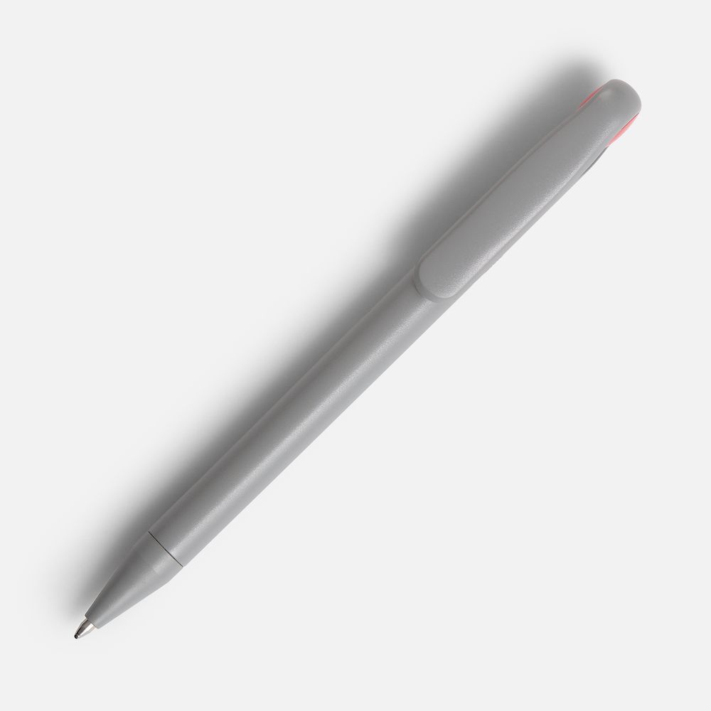 Ручка шариковая Prodir DS1 TMM Dot, серая с красным — изображение 3