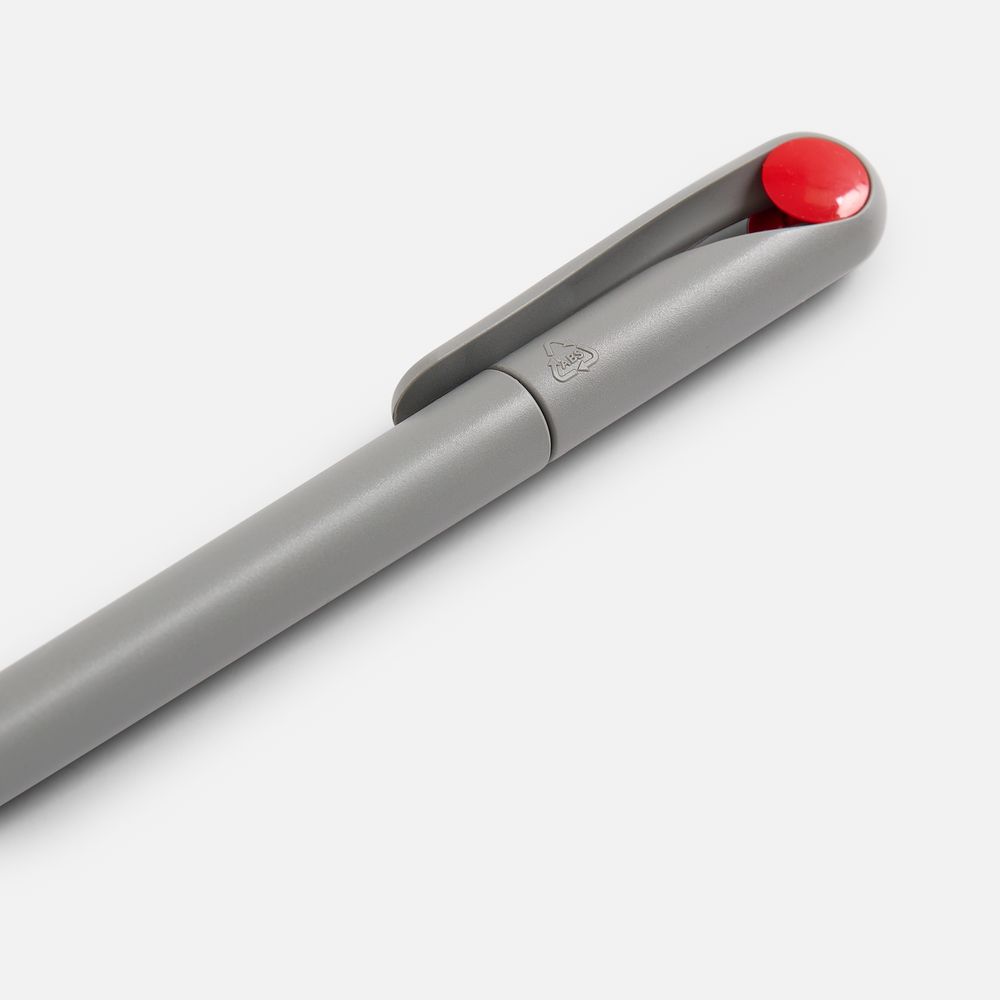 Ручка шариковая Prodir DS1 TMM Dot, серая с красным — изображение 5