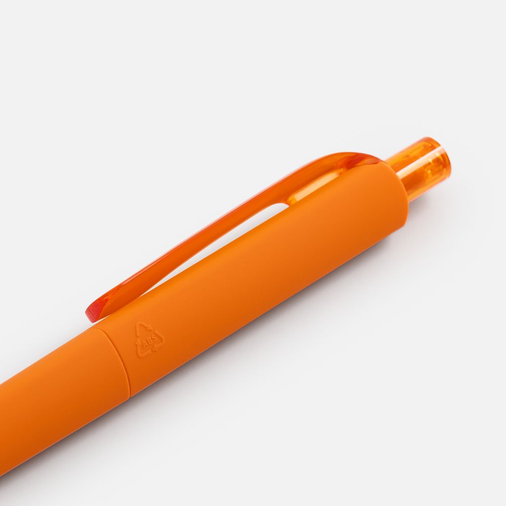 Ручка шариковая Prodir DS8 PRR-T Soft Touch, оранжевая — изображение 5