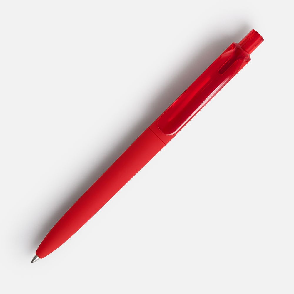 Ручка шариковая Prodir DS8 PRR-T Soft Touch, красная — изображение 3