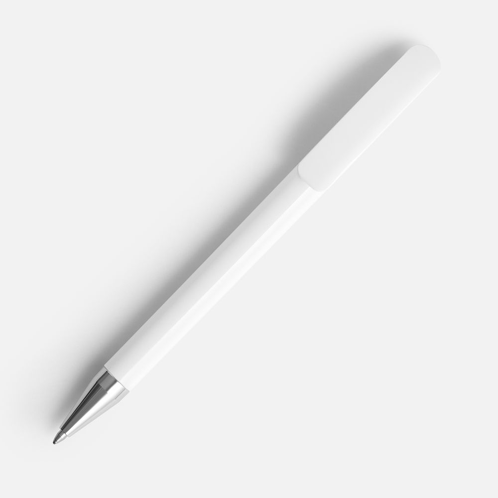 Ручка шариковая Prodir DS3 TPC, белая — изображение 3